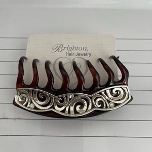 Brighton London Groove Tortoise large claw hair clip-Brand New